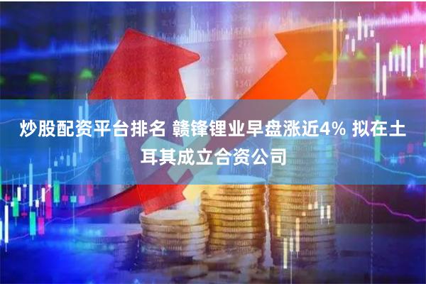 炒股配资平台排名 赣锋锂业早盘涨近4% 拟在土耳其成立合资公司